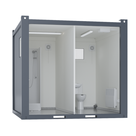10′ Toilet/Shower Container, Premium | MC Containers