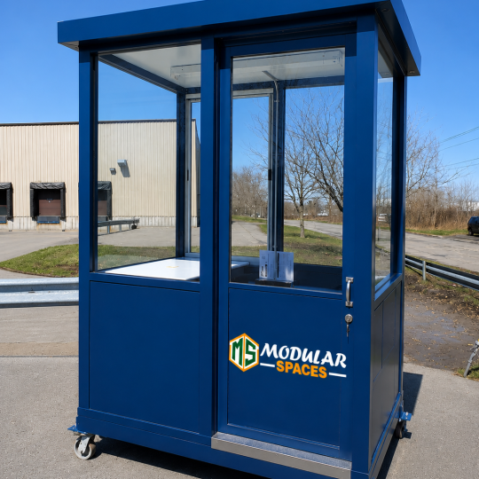 4 x 6 guard booth / parking booth – blue