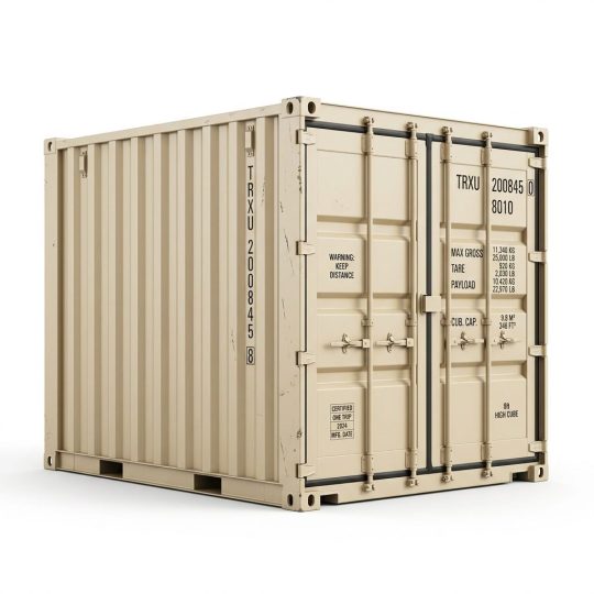 8ft One-Trip Shipping Container - One-Trip - Beige