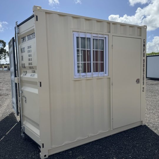 9Ft Mini Container with Door and Window.