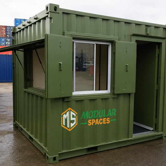 10ft x 8ft custom shipping container office