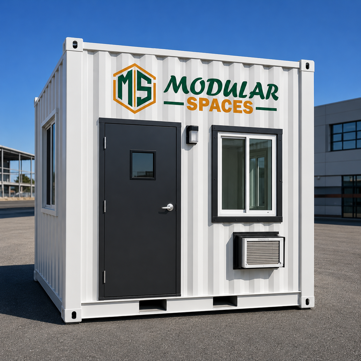 10ft (3m) guard post office container
