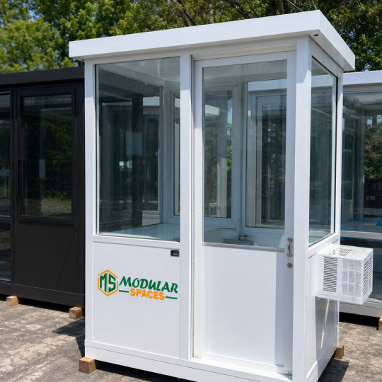 4 x 6 guard booth / parking booth – black (copy)