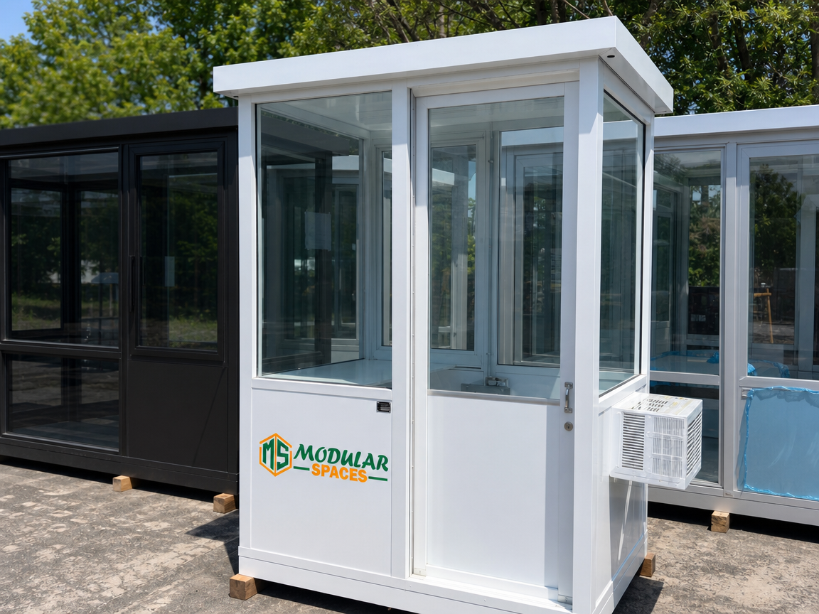 4 x 6 guard booth / parking booth – black (copy)