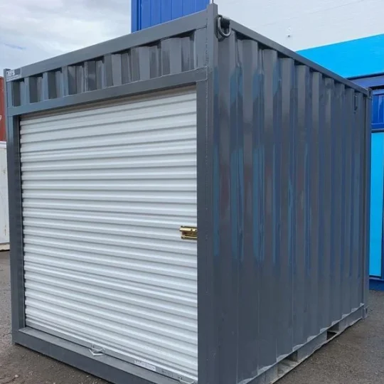 10ft(3m) used shipping container with roll up door
