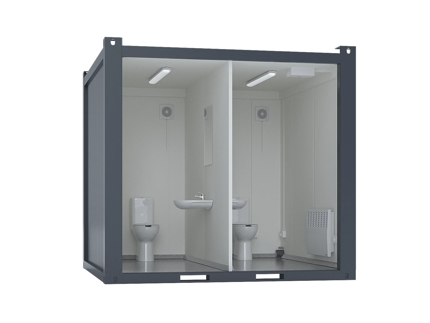 10′ toilet container, premium | mc containers