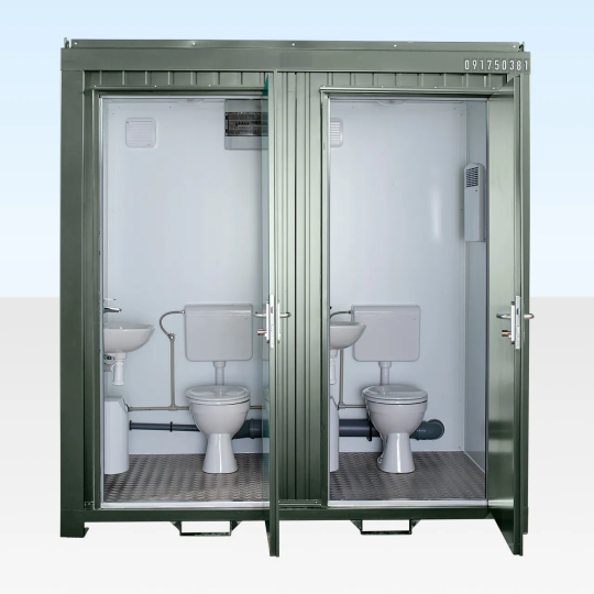 1 1 double mains toilet 8ft x 5ft bottle green 1
