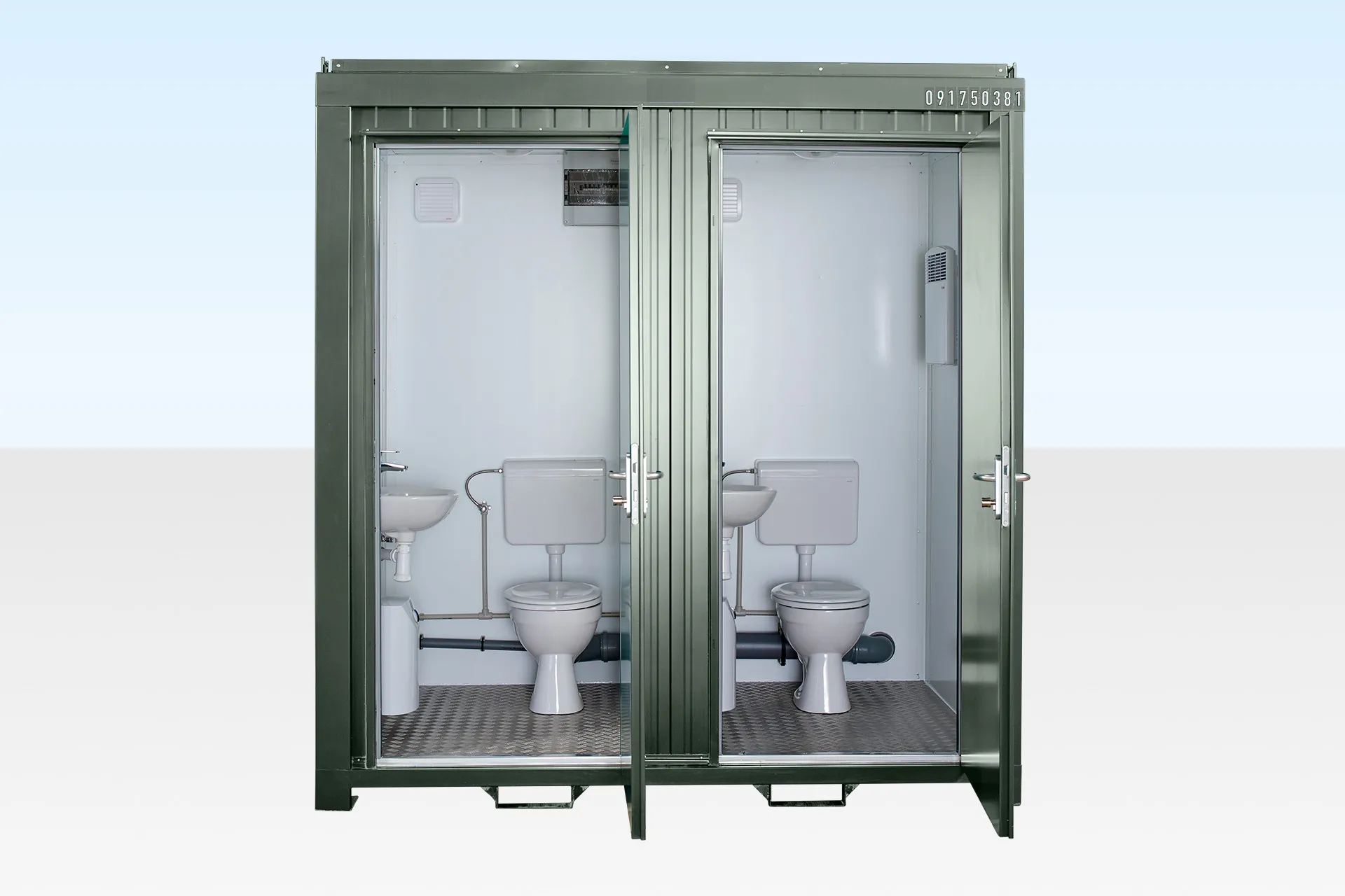 1 1 double mains toilet 8ft x 5ft bottle green 1