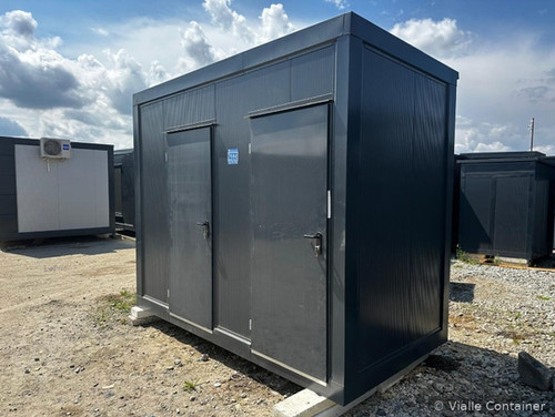 Double Sanitary Container with 2 Cabins, Toilet and Sink – 2.49 m x 1.75 m